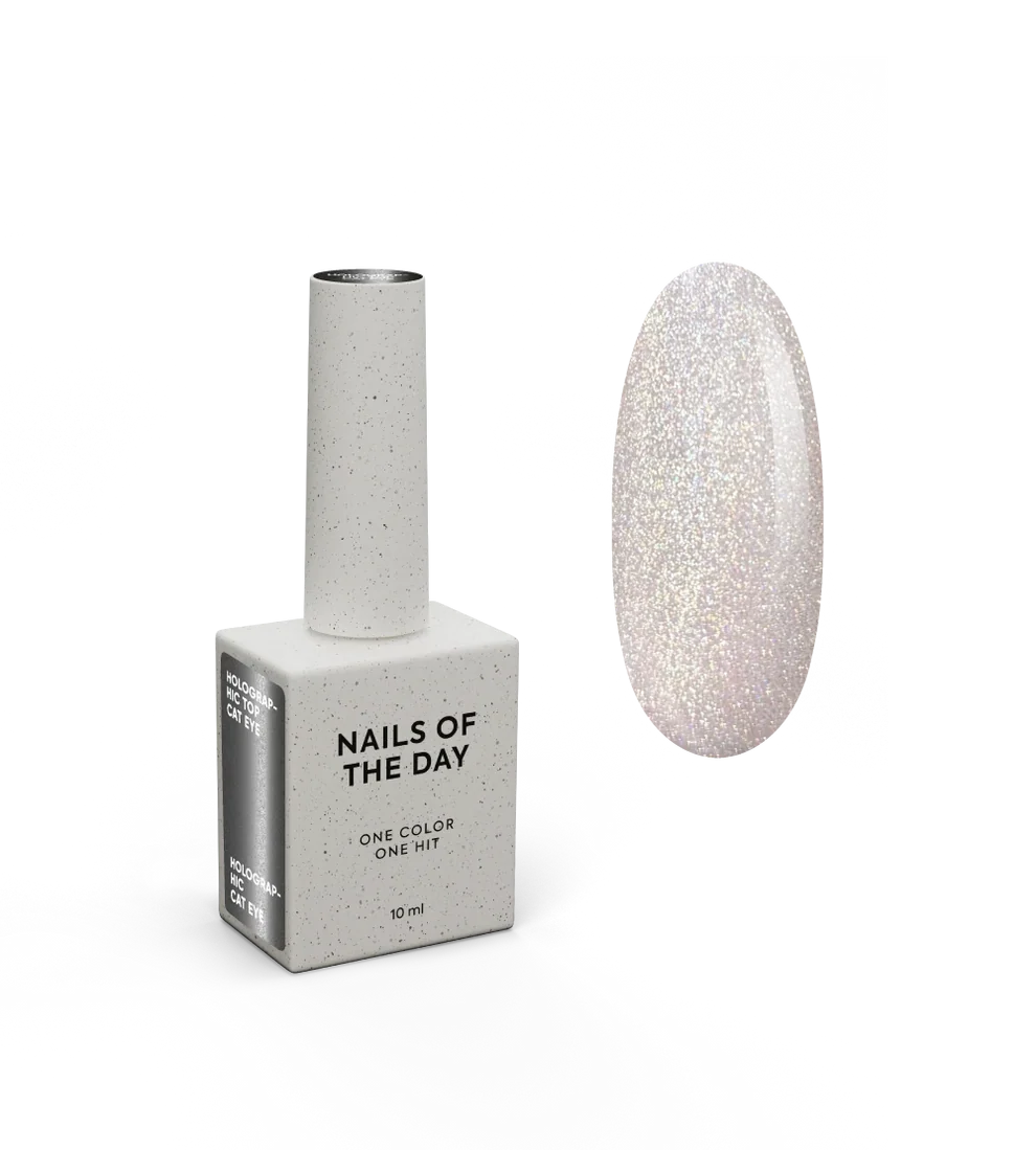 NAILSOFTHENIGHT Holographic Top Cat eye