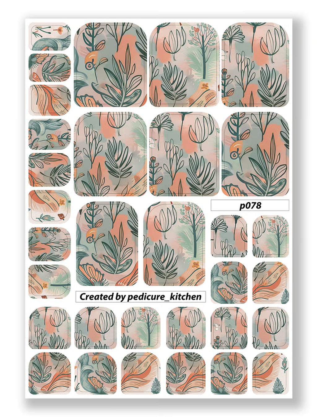 PEDICURE WRAPS P078