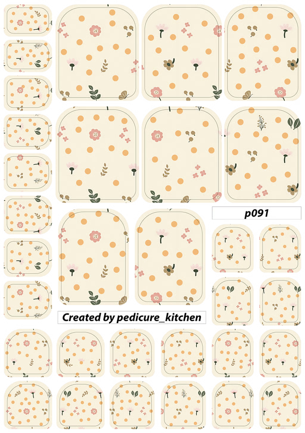PEDICURE WRAPS P091