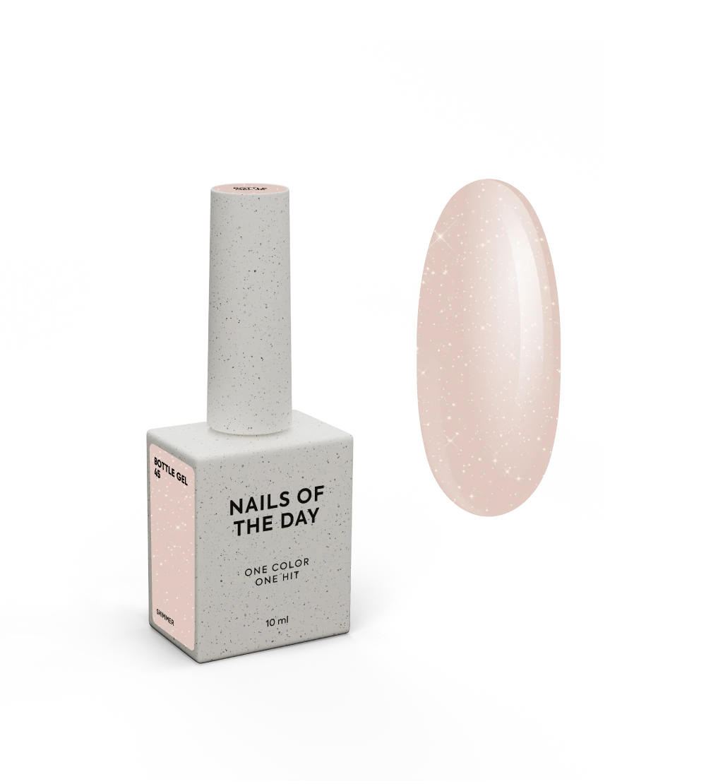 NAILSOFTHEDAY Bottle gel shimmer 45, 10 ml