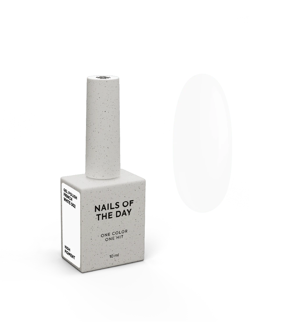 NAILSOFTHEDAY Gel Polish French White 002, 10 ml