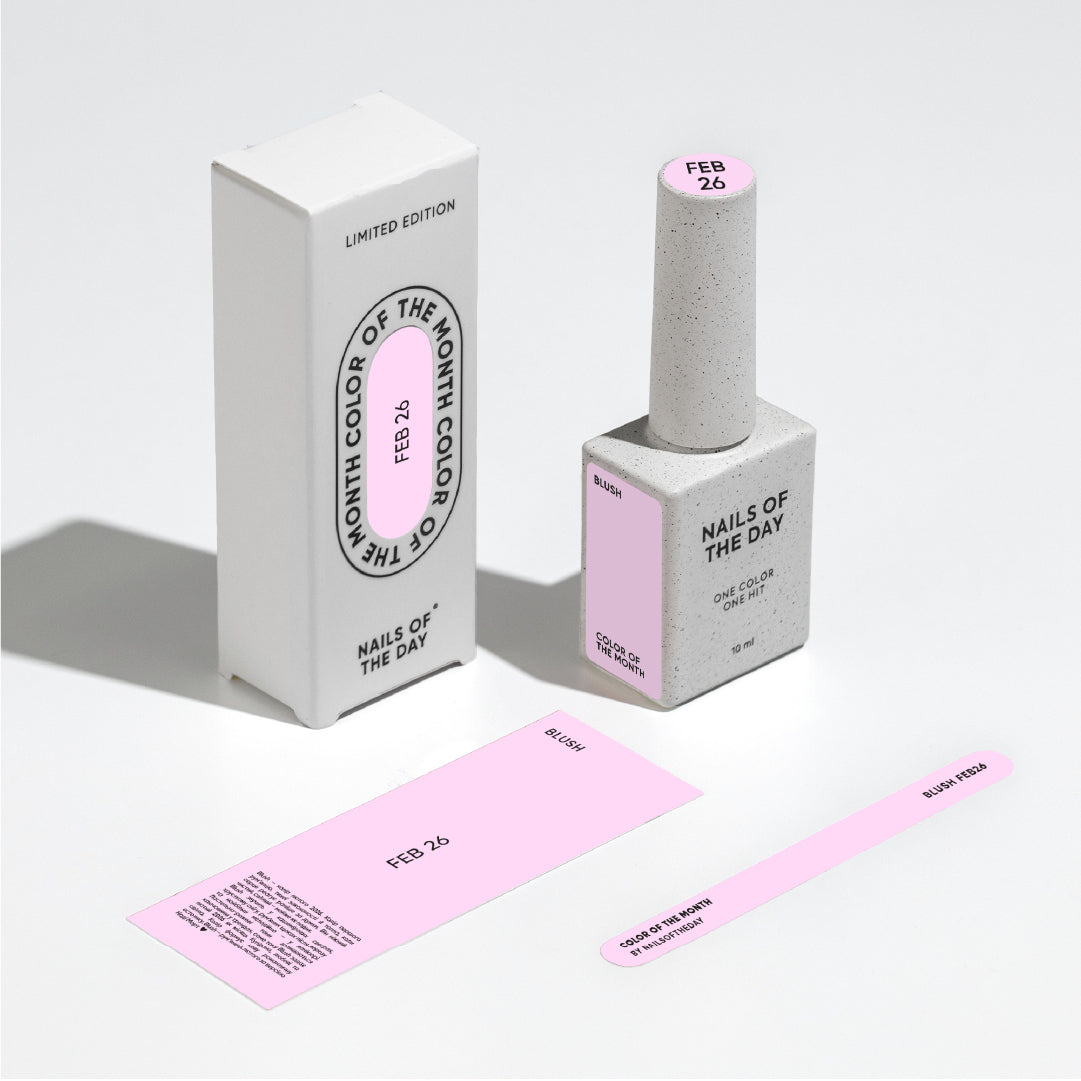 NAILSOFTHEDAY Color of the month February 2026 Blush, 10 ml