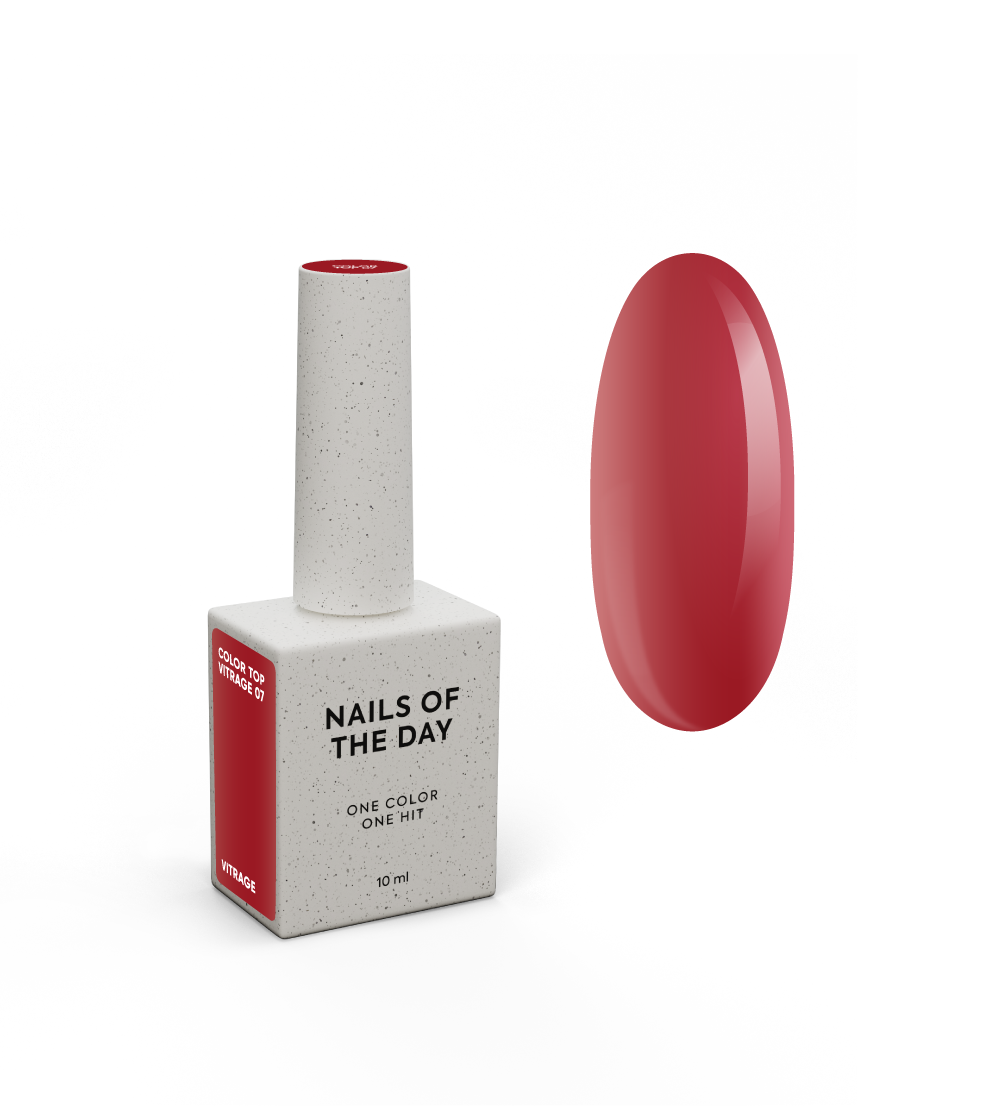 NAILSOFTHEDAY Color top/vitrage 07, no wipe, 10 ml