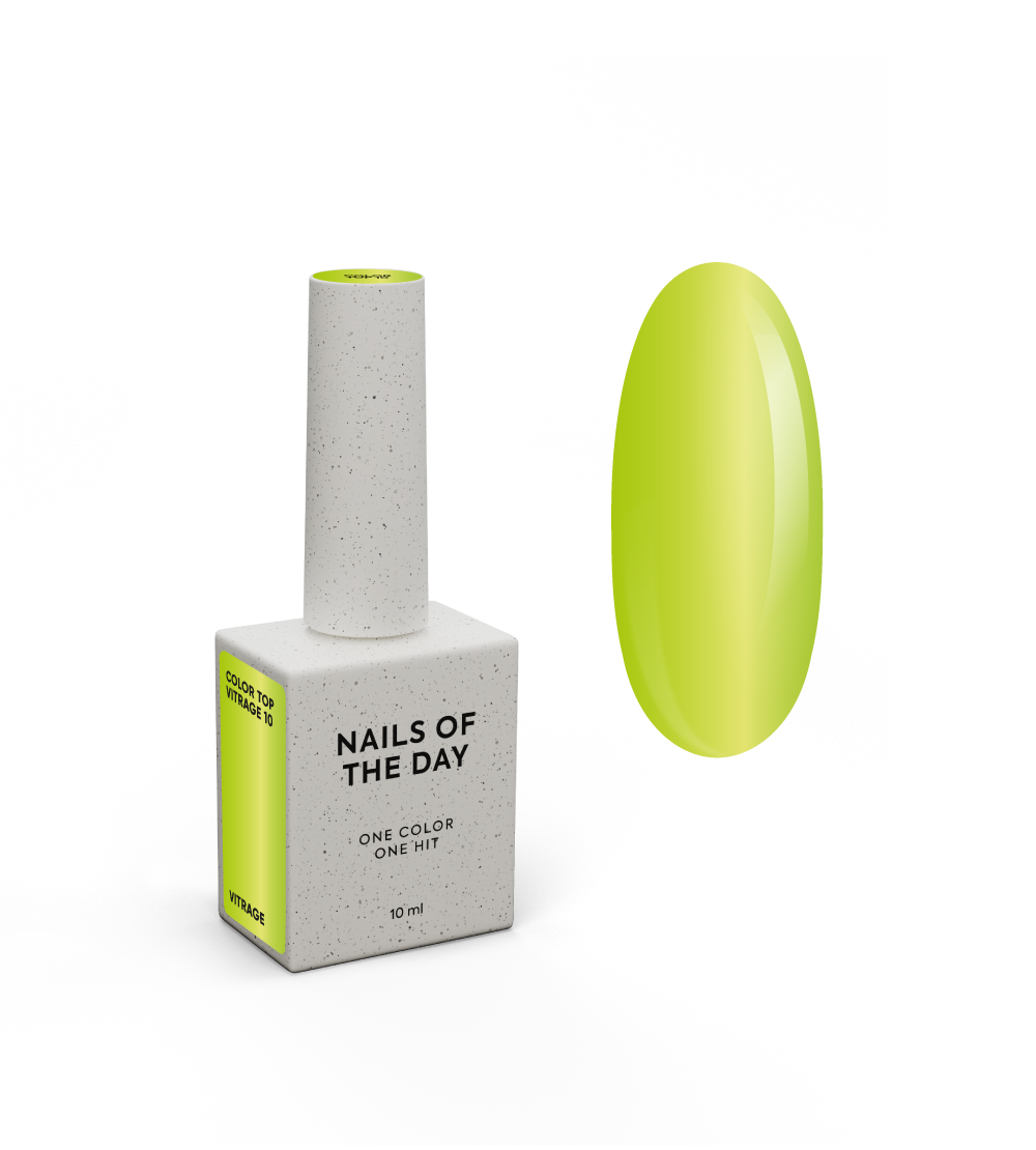 NAILSOFTHEDAY Color top/vitrage 10, no wipe, 10 ml