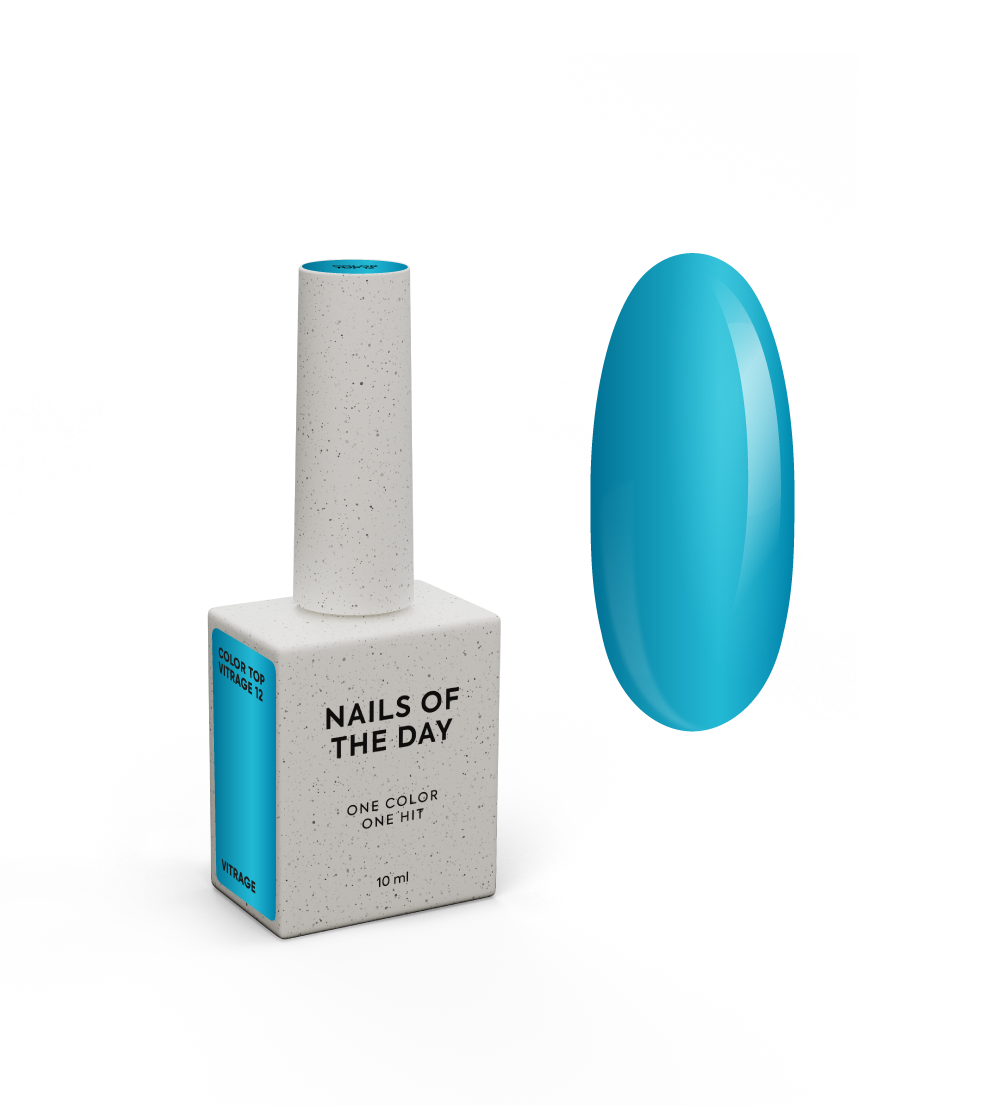 NAILSOFTHEDAY Color top/vitrage 12, no wipe, 10 ml