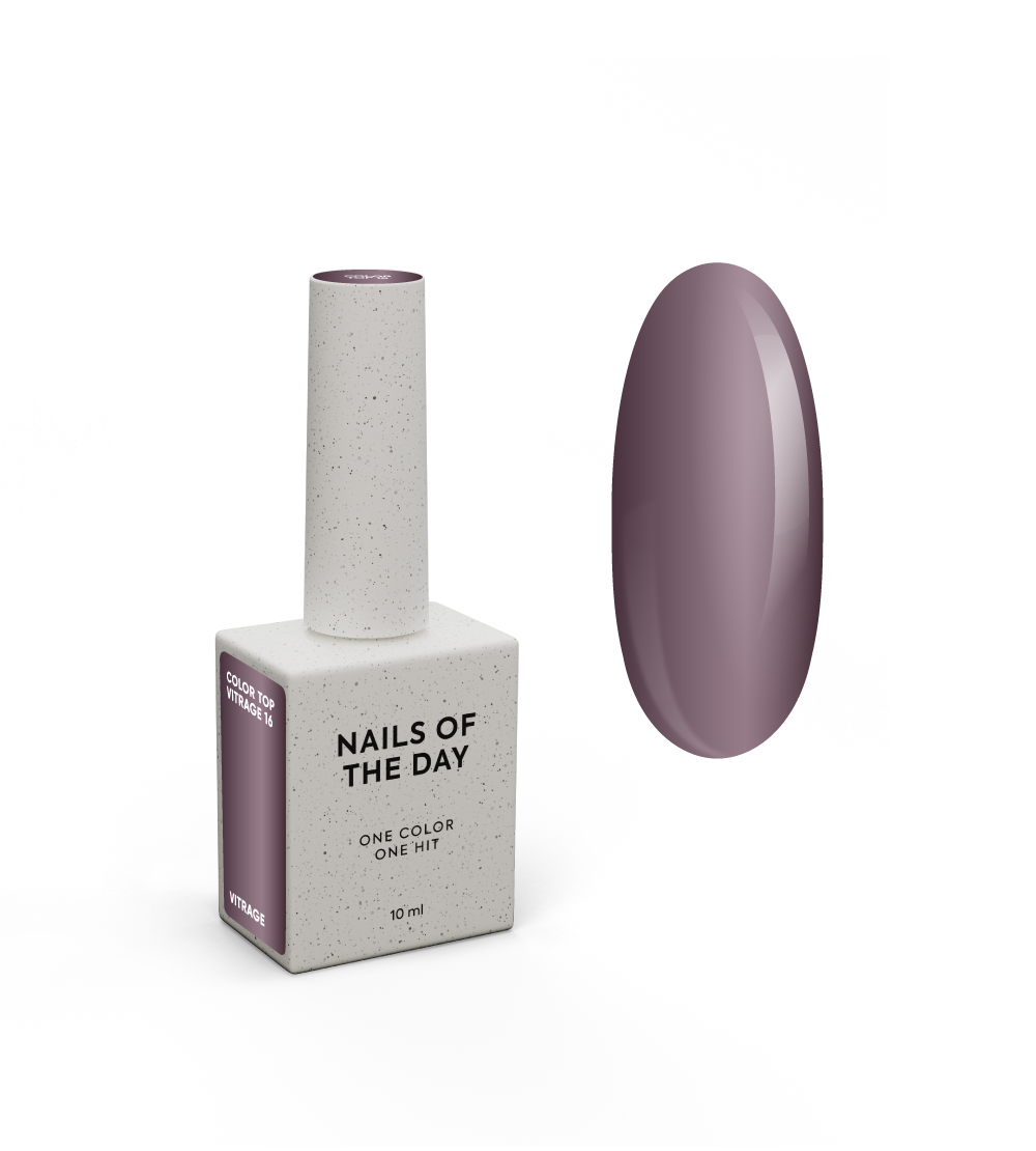 NAILSOFTHEDAY Color top/vitrage 16, no wipe, 10 ml