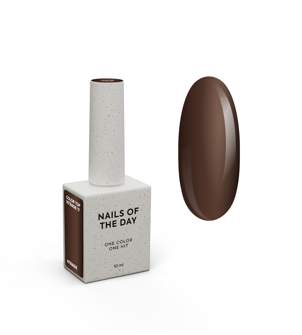 NAILSOFTHEDAY Color top/vitrage 17, no wipe, 10 ml