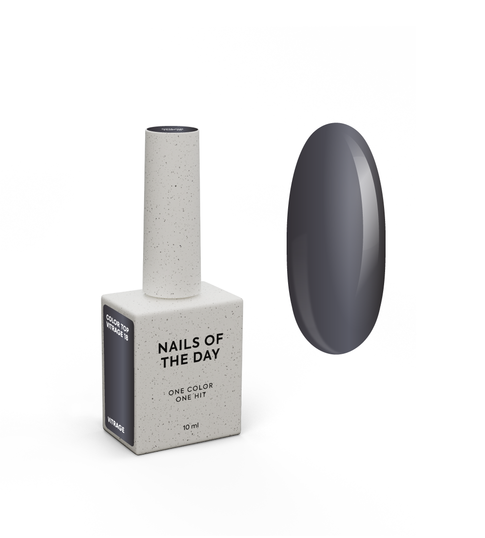 NAILSOFTHEDAY Color top/vitrage 18, no wipe, 10 ml