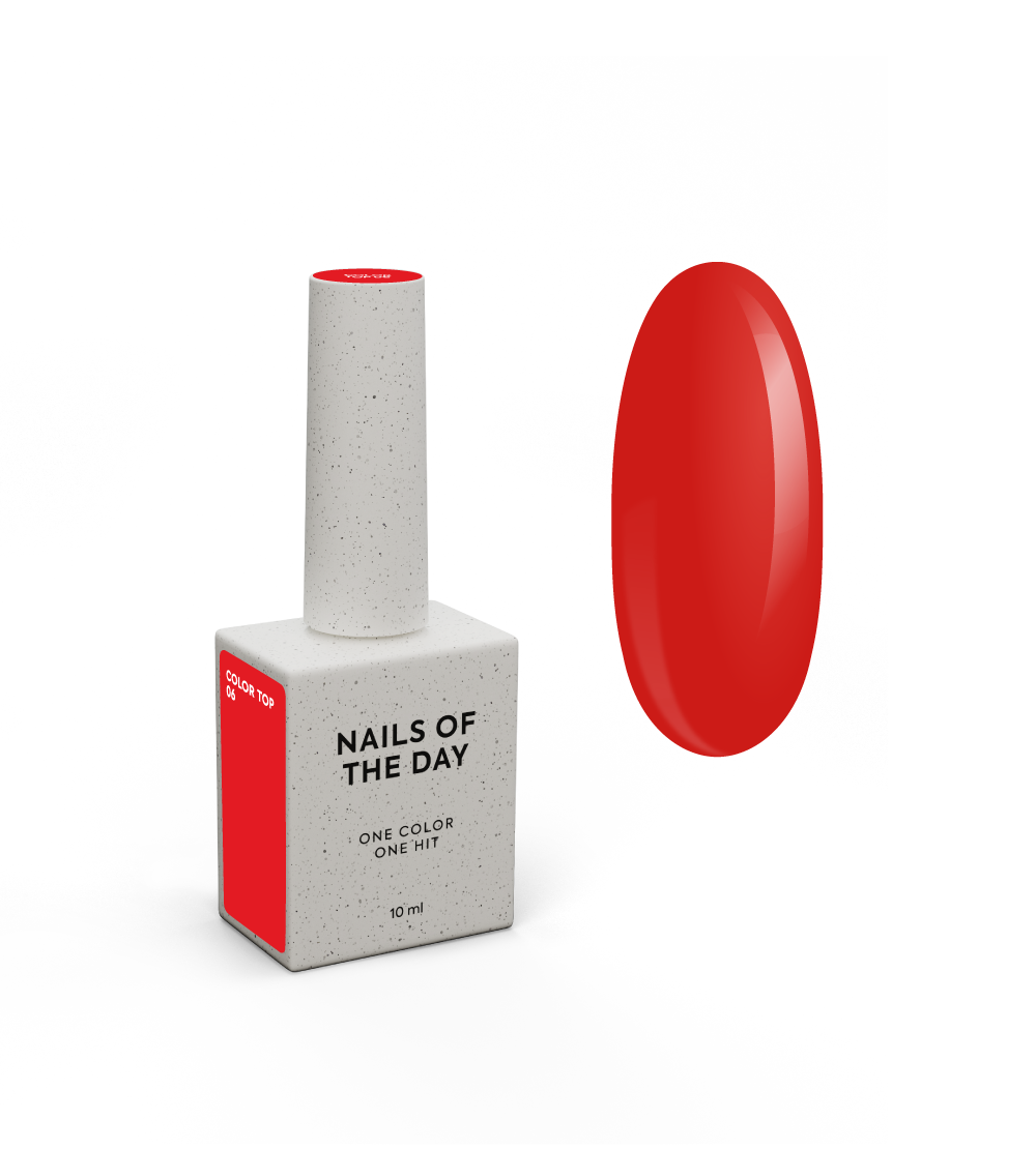NAILSOFTHEDAY Color top 06, no wipe, 10 ml