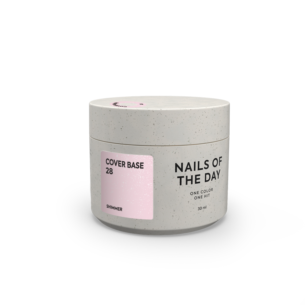 NAILSOFTHEDAY Cover base 28 shimmer