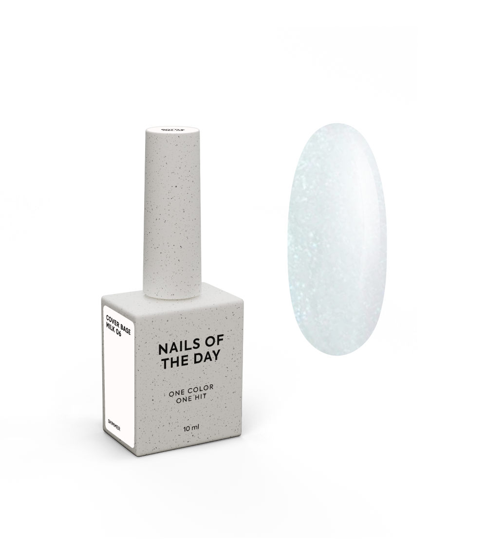 NAILSOFTHEDAY Cover base milk 06 shimmer, 10 ml