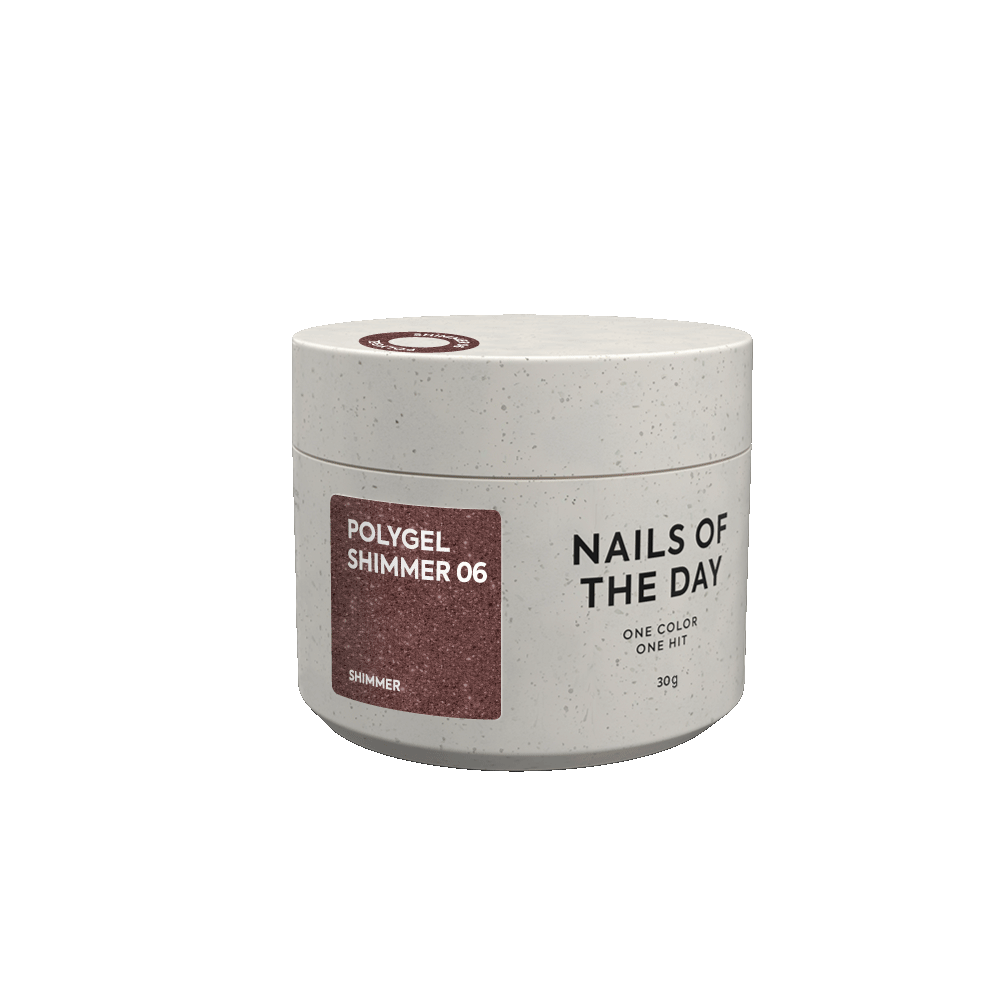 NAILSOFTHEDAY Polygel shimmer 06, 30 g
