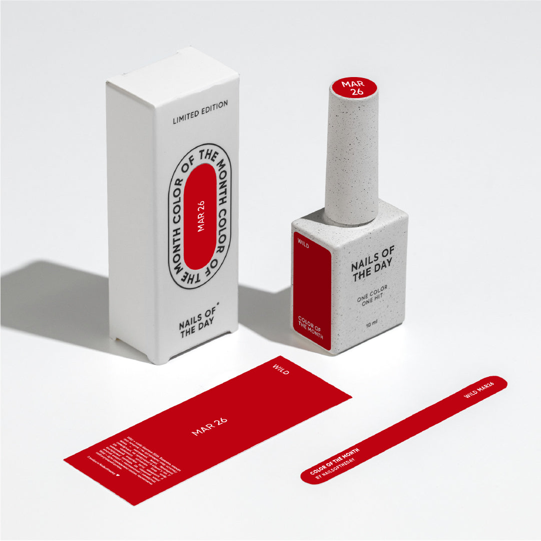 NAILSOFTHEDAY Color of the month March 2026 Wild, 10 ml