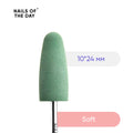 NAILSOFTHEDAY Silicone drill bit, soft, green 10*24 mm