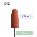 NAILSOFTHEDAY Silicone drill bit, rough, red 10*24 mm