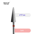 NAILSOFTHEDAY Milling carbide cone red, 6*17 mm