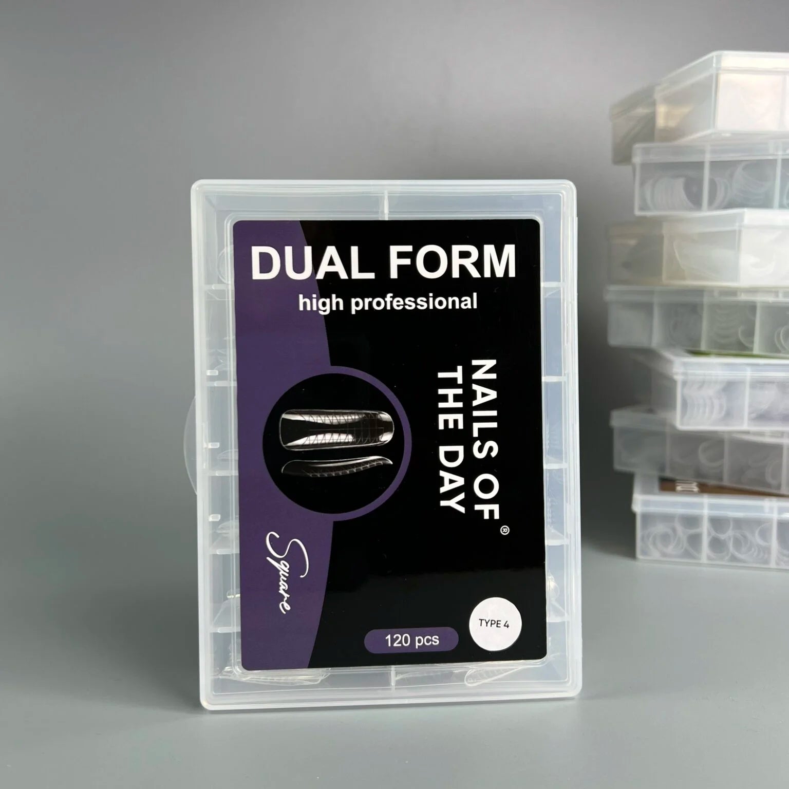 NAILSOFTHEDAY Dual Form Square (Type 4), 120 vnt