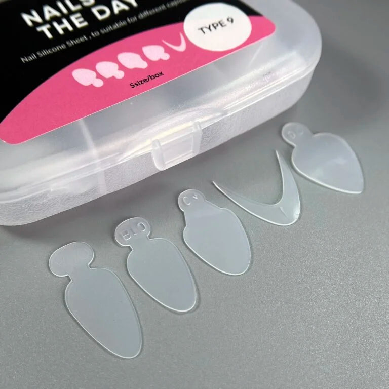 NAILSOFTHEDAY French tips guide (Type 9), 60 vnt