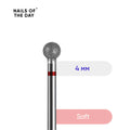 NAILSOFTHEDAY Milling cutter diamond ball red, 4 mm
