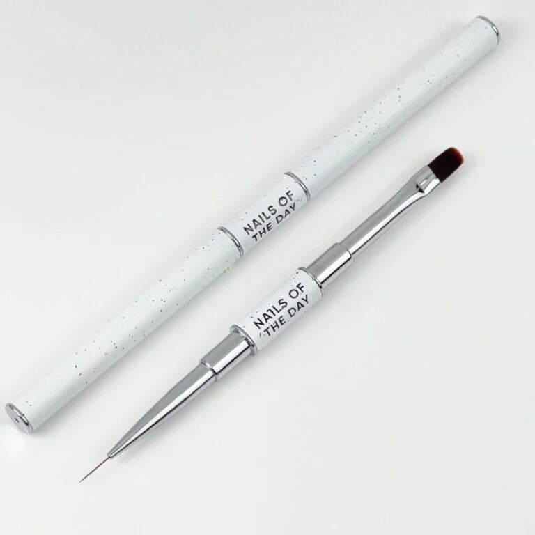 NAILSOFTHEDAY Professional Brush 2-in-1: Liner + Oval