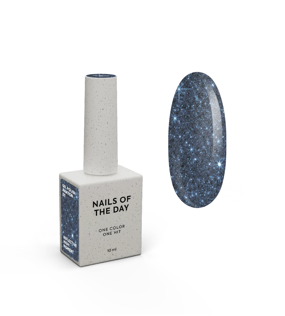 NAILSOFTHEDAY Reflective gel polish Aviation, 10 ml