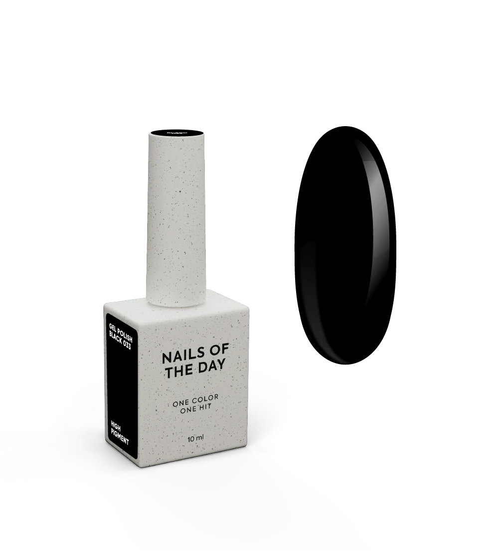 NAILSOFTHEDAY Gel polish Black, 10 ml