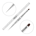 NAILSOFTHEDAY Professional Brush 2-in-1: Liner + Oval