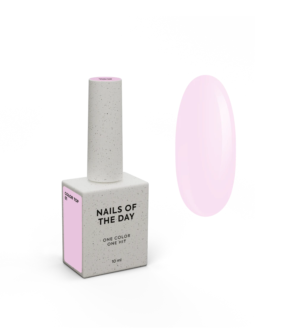 NAILSOFTHEDAY Color top 01, no wipe, 10 ml