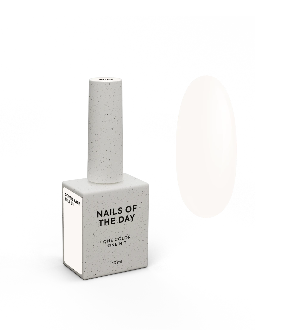 NAILSOFTHEDAY Cover base milk 01, 10 ml