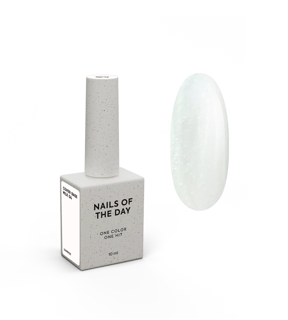 NAILSOFTHEDAY Cover base milk 04 shimmer, 10 ml