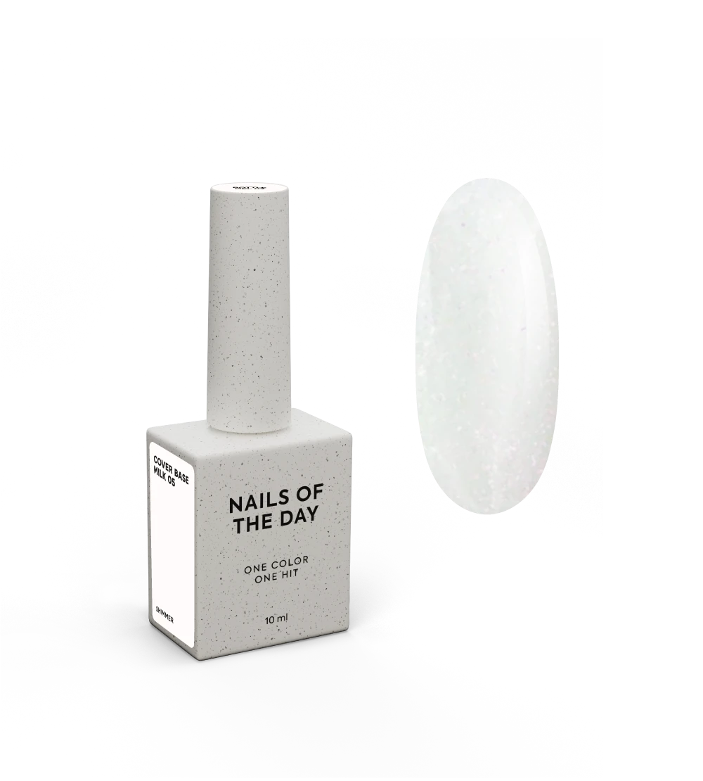 NAILSOFTHEDAY Cover base milk 05 shimmer, 10 ml