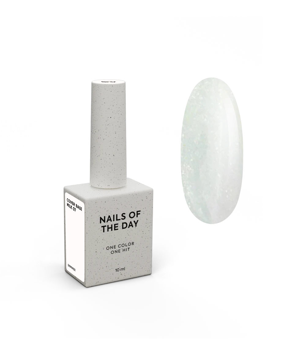 NAILSOFTHEDAY Cover base milk 07 shimmer, 10 ml