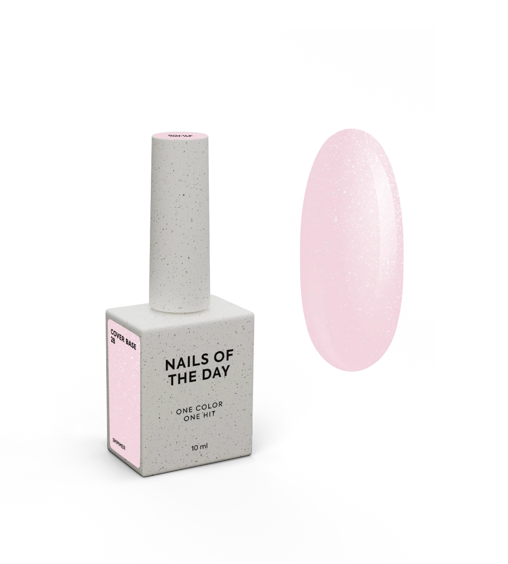 NAILSOFTHEDAY Cover base 28 shimmer