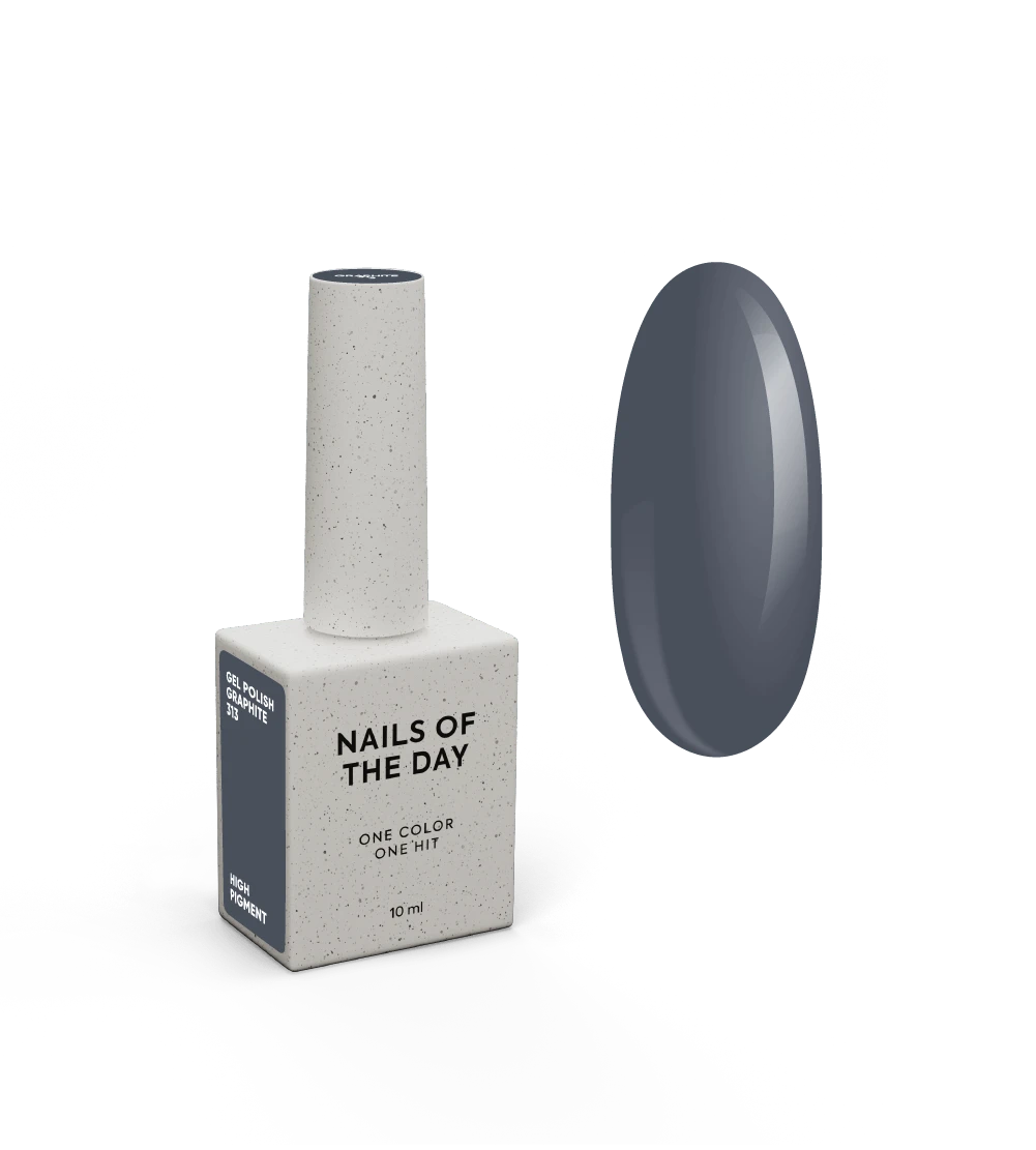NAILSOFTHEDAY Gel polish Graphite, 10 ml