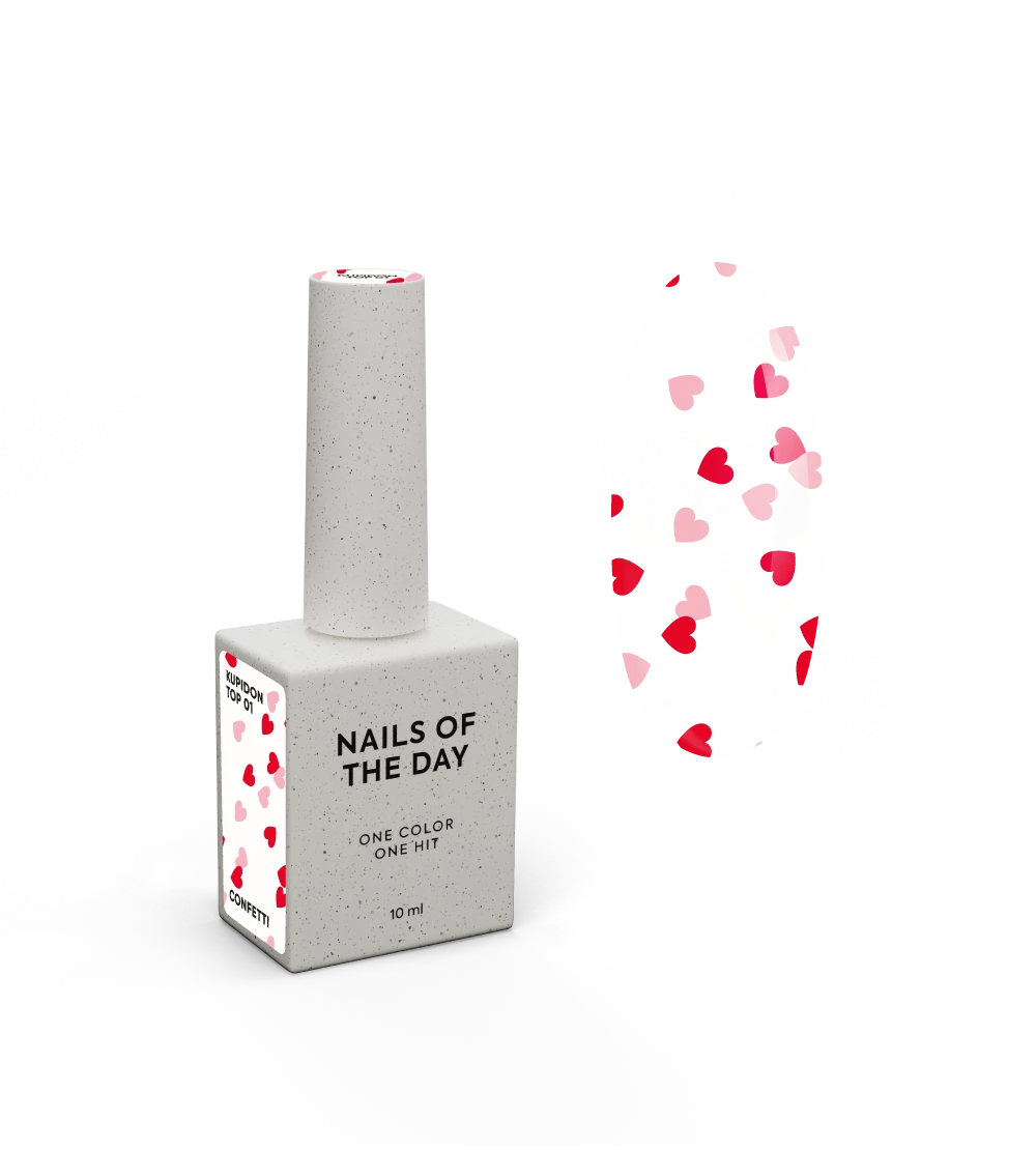 NAILSOFTHEDAY Kupidon top 01, 10 ml