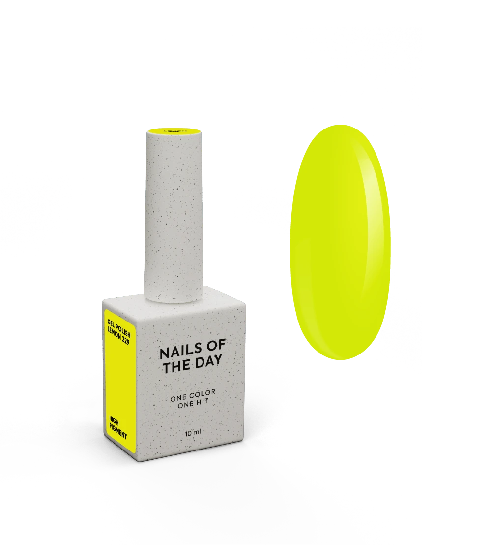 NAILSOFTHEDAY Gel polish Lemon, 10 ml