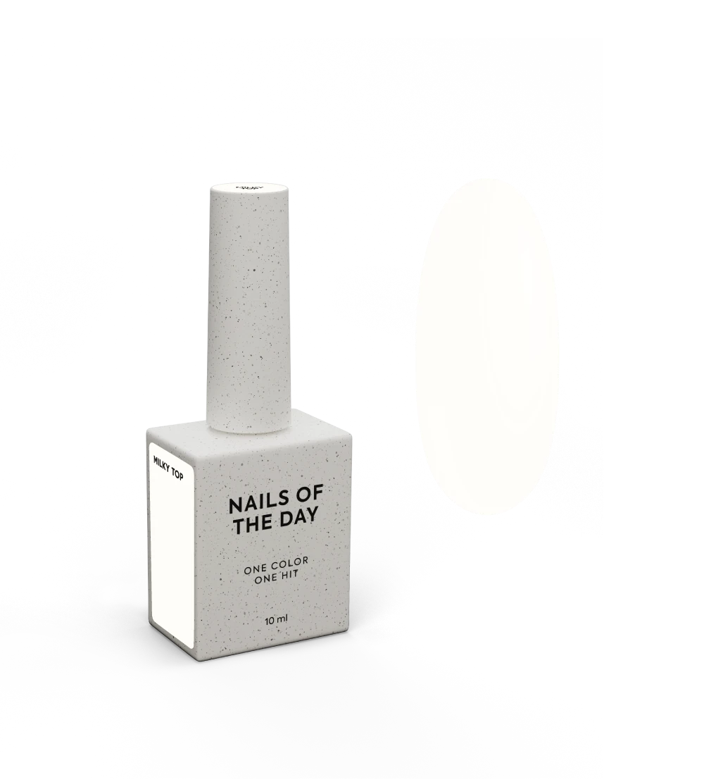NAILSOFTHEDAY Milky top, no wipe, 10 ml