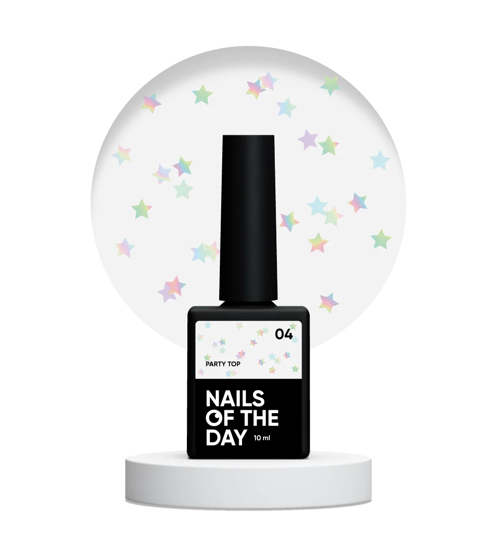 NAILSOFTHEDAY Party top 04, 10 ml