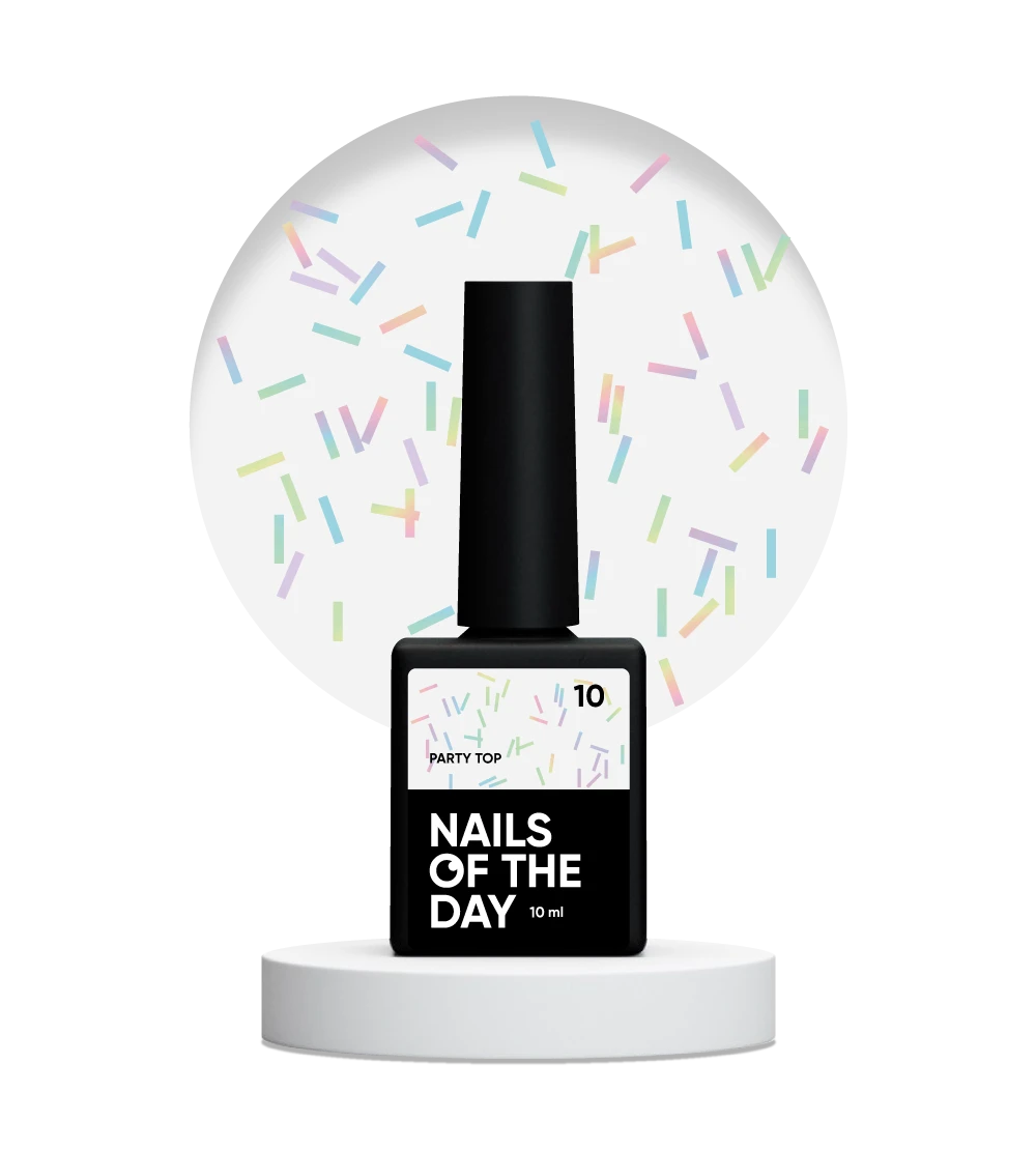 NAILSOFTHEDAY Party top 10, 10 ml