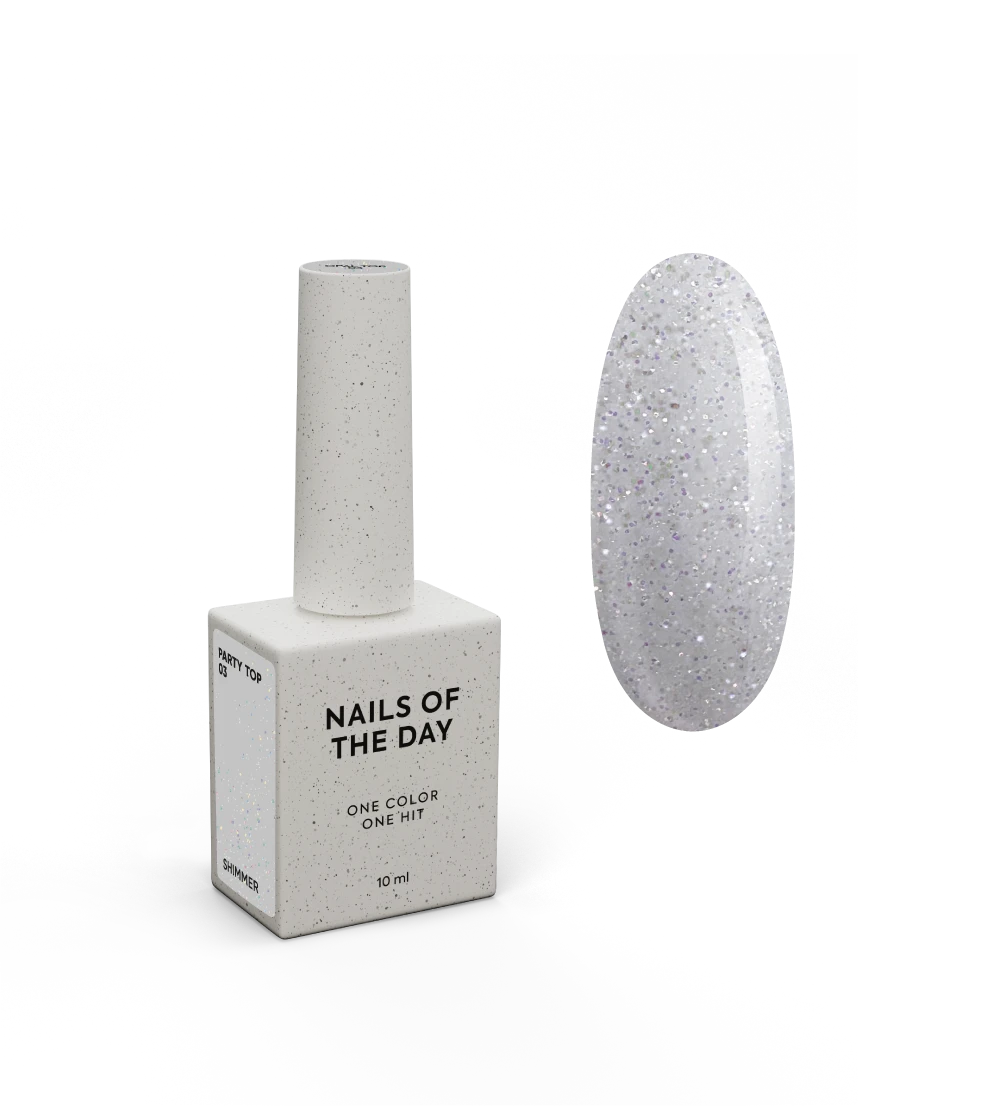 NAILSOFTHEDAY Party top 03, 10 ml
