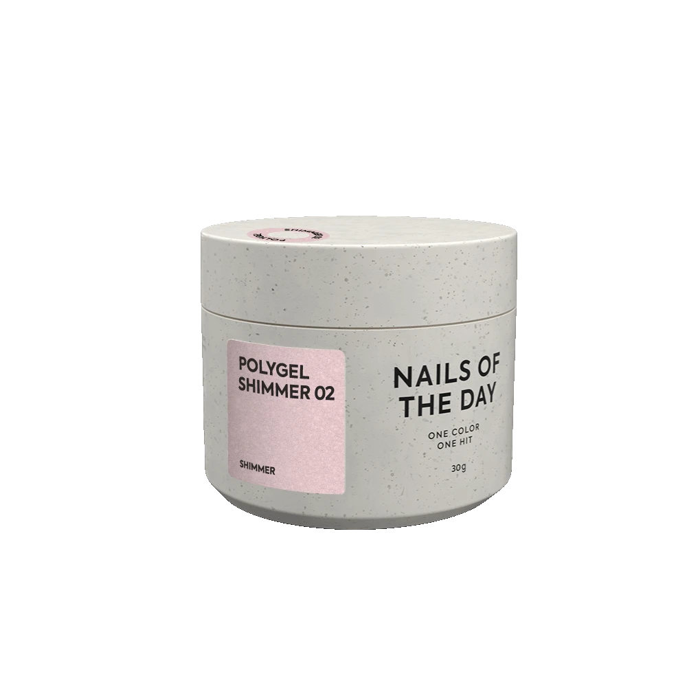 NAILSOFTHEDAY Polygel shimmer 02, 30 g