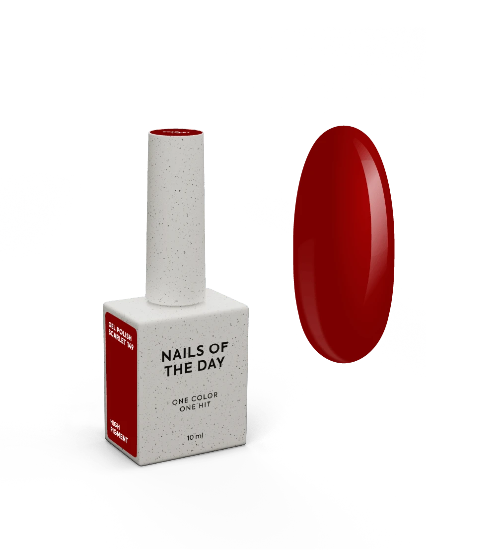 NAILSOFTHEDAY Gel polish Scarlet, 10 ml