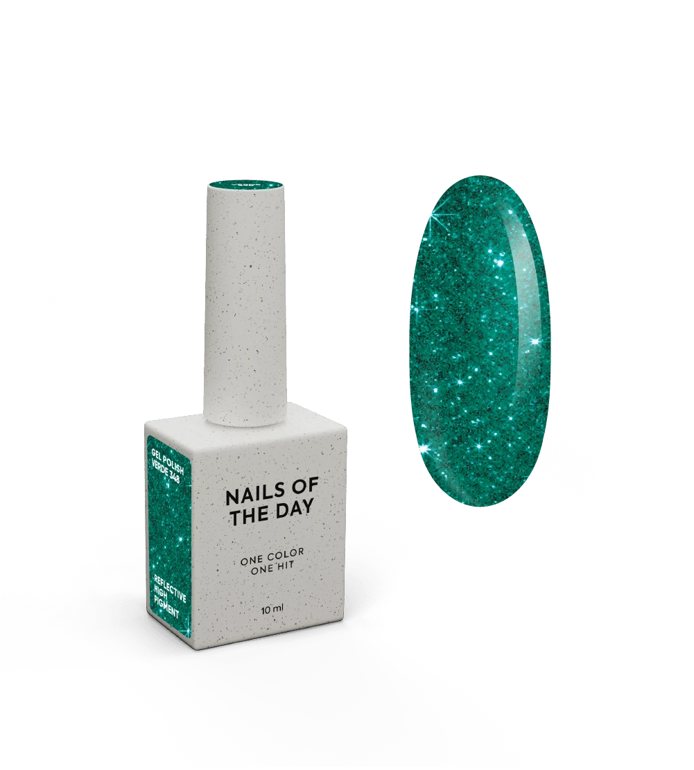 NAILSOFTHEDAY Reflective gel polish Verde, 10 ml