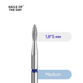 NAILSOFTHEDAY Diamond nail drill bit drop blue, 1.8*5 mm